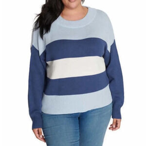 Lucky Brand XXL Striped Colorblock Pullover‎ Sweater